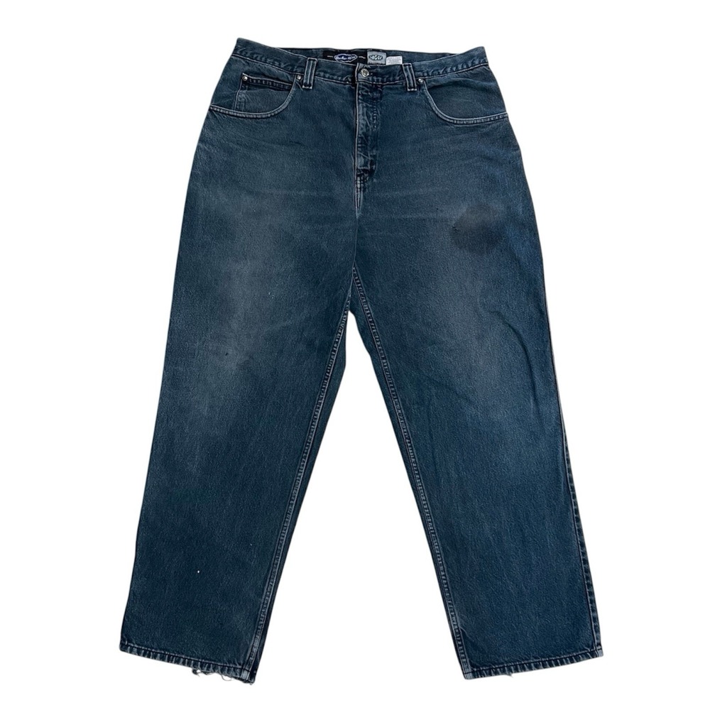Vintage Anchor Blue Jeans Mens 38x32 Beyond Baggy Wide Leg Y2K Skater Distressed